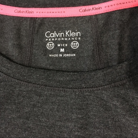 Calvin Klein Performance Gray Casual Sports Top M - Picture 3 of 4
